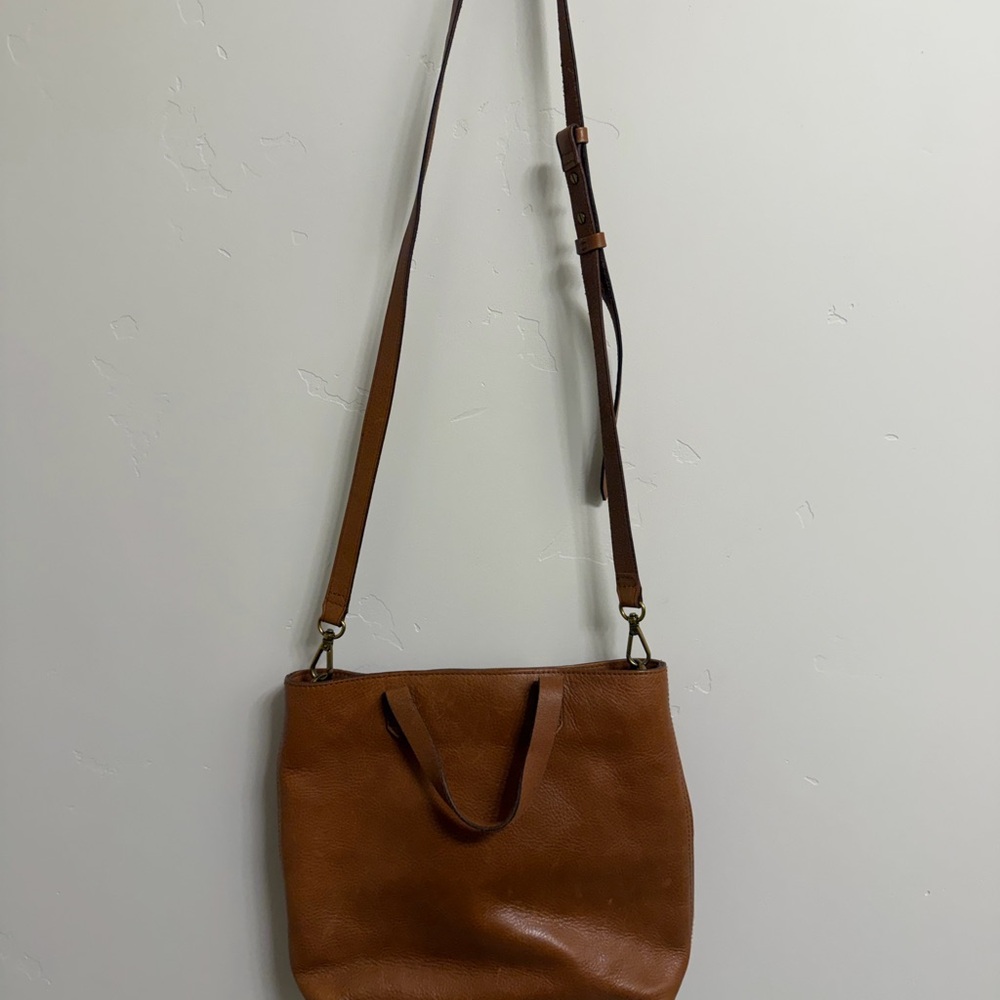 Madewell Tan Leather Shoulder Bag
